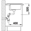 Kép 4/5 - BLANCO ZENAR XL 6 S antracit mosogató baloldali főmedencével fa vágódeszkával 523984