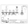 Kép 2/2 - Bugnatese ORION Peremre szerelt 5 üléses kádcsaptelep króm, 5580CR