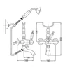 Kép 2/2 - Bugnatese Oxford 6302BR Kádcsaptelep zuhanyszettel BR / BRONZ