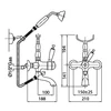 Kép 2/2 - Bugnatese Oxford Termostatico 6303BR Termosztátos kádcsaptelep zuhanyszettel BR / BRONZ