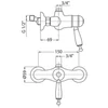 Kép 2/2 - Bugnatese Oxford Termostatico 6337CRDO Termosztátos zuhanycsap test 3/4" csatlakozású CRDO / KRÓMARANY