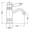 Kép 2/2 - Bugnatese Oxford Termostatico 6362CRDO Termosztátos mosdócsaptelep leeresztővel CRDO / KRÓMARANY