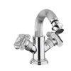 Kép 1/2 - Bugnatese Olympia 8444KCR Bidet csaptelep leeresztővel swarovski fogantyúval CR / KRÓM