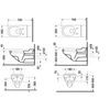 Kép 2/2 - Duravit Architec mélyöblítésű fali wc mozgáskorlátozottak részére 0190090000
