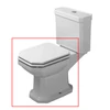 Kép 1/6 - Duravit 1930 alsó kifolyású monoblokkos wc, tartály nélkül 0227010000