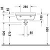 Kép 2/3 - Duravit Starck 3 Compact 55x37 cm mosdó 0301550000