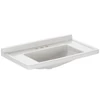 Kép 1/4 - Duravit Starck 3 85x48,5 cm mosdó, túlfolyó nélkül, három csaplyukkal 0304800044