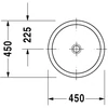 Kép 2/4 - Duravit Architec Ø 45 cm-es beépíthető mosdó 0318450000