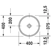 Kép 2/3 - Duravit Architec Ø 37,5 cm-es alulról beépíthető mosdó 0319370000