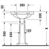 Kép 3/4 - Duravit 1930 60x41 cm-es mosdó 0438600000