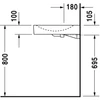 Kép 2/4 - Duravit Architec 57,5x52 cm mosdó med kikönnyítés szappanadagolónak jobbra, csaplyuk-kikönnyítés balra 0443580000