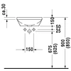 Kép 3/3 - Duravit Architec Ø 40 cm-es alulról beépíthető mosdó 0463400000