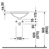 Kép 3/3 - Duravit Architec Ø 40 cm-es alulról beépíthető mosdó 0468400000