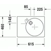 Kép 2/5 - Duravit Scola univerzális 61,5x46 cm mosdó jobbos medence 0685600000