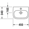 Kép 2/5 - Duravit D-Code 070545 kézmosó (07054500002)