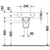 Kép 3/5 - Duravit D-Code 070545 kézmosó (07054500002)