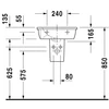 Kép 3/3 - Duravit Darling New 47x34,5 cm-es mosdó 0731470000