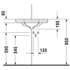 Kép 3/5 - Duravit 1930 59,5x45 cm-es sarokkézmosó 0793420000