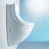 Kép 2/6 - Duravit Starck 3 hátsó vízbekötésű piszoár WonderGliss felülettel 08213500001