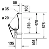 Kép 2/5 - Duravit D-Code 082830 vizelde felső bekötésű (0828300000)