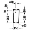 Kép 4/5 - Duravit D-Code monoblokkos öblítőtartály 0927000004