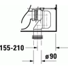 Kép 8/11 - Duravit Happy D.2 monoblokkos wc alsó rész 2134090000