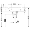 Kép 3/4 - Duravit D-Code 65x50 cm-es mosdó 231065 (23106500002)