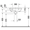 Kép 3/3 - Duravit Durastyle 55x44 cm-es mosdó Med 2324550000