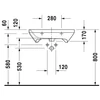 Kép 4/4 - Duravit Durastyle 65x57 cm-es mosdó 2329650000