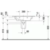 Kép 5/8 - Duravit ME by Starck 83x49 cm mosdó 2336830000