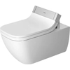 Kép 1/7 - Duravit Happy d.2 fali WC öblítőperem nélkül, mélyöblítésű, csak SensoWash-sal együtt rendelhető 2550590000