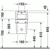 Kép 4/6 - Duravit Vero Air piszoár (tető nélkül) 2801320000