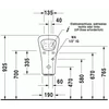 Kép 4/4 - Duravit Durastyle hátsó vízbekötésű elektronikus (hálózati) piszoár 2804310093