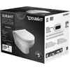 Kép 8/9 - Duravit Durastyle Basic Rimless (öblítőperem nélküli) fali wc szett, ülőkével 45620900A1