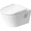 Kép 1/8 - Duravit D-Neo Rimless fali WC csésze szett, fehér 45780900A1