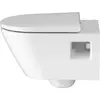 Kép 3/8 - Duravit D-Neo Rimless fali WC csésze szett, fehér 45780900A1