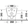 Kép 7/8 - Duravit D-Neo Rimless fali WC csésze szett, fehér 45780900A1