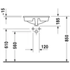 Kép 3/3 - Duravit Manua Ø 48 cm-es beépíthető mosdó 5220480000