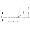 Kép 7/8 - Duravit SensoWash Slim Ülőke zuhanyfunkciós WC-hez 611200002304300