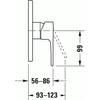 Kép 2/4 - Duravit B.1 falsík alatti egykaros zuhanycsaptelep B14210010010