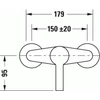 Kép 2/4 - Duravit B.2 egykaros zuhanycsaptelep B24230000010