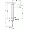 Kép 2/3 - Duravit C.1 egykaros magasított mosdócsaptelep XL C11040002010