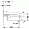 Kép 2/4 - Duravit C.1 fali mosdócsaptelep C11070003010