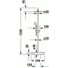 Kép 3/4 - Duravit C.1 zuhanyrendszer, termosztátos capteleppel C14280008010