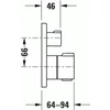 Kép 2/4 - Duravit C.1 termosztátos kádcsaptelep, falsík alatti szereléshez C15200013010