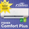 Kép 2/2 - Fisher COMFORT PLUS FSAIF-CP-121AE3 / FSOAIF-CP-121AE3 oldalfali split klíma (3.5 kW)