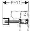 Kép 2/3 - Geberit Duofix Sigma 8 cm-es falsík alatti fali WC szerelőelemhez rögzítőelem 111.013.00.1