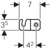 Kép 3/3 - Geberit Duofix Sigma 8 cm-es falsík alatti fali WC szerelőelemhez rögzítőelem 111.013.00.1