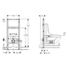 Kép 2/2 - Geberit Duofix WC szerelőelem fali WC részére tartály nélkül 111.203.00.1