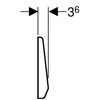Kép 3/3 - Geberit Highline nyomólap, öblítés-stop működtetésű, csavarral rögzíthető 115.151.00.1
